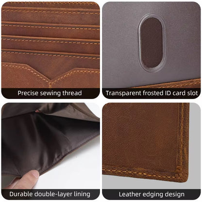 100% Genuine cowhide leather wallet