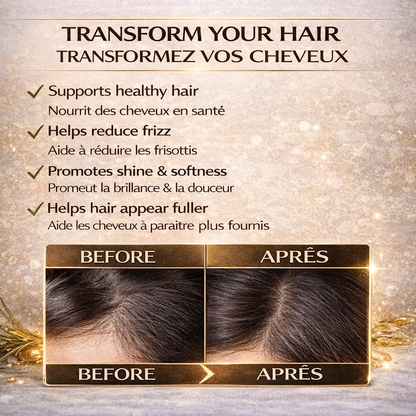 Shemo Bear Rosemary Pumpkin & Black Seed Hair Oil – 9 Oil Blend for Frizz Control, Shine & Softness | Lightweight Natural Hair Oil for Dry Hair | Made in Canada