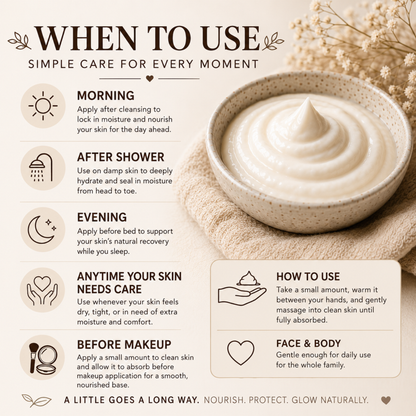 Shemo Bear Whipped Beef Tallow Cream – Deep Moisture for Dry & Sensitive Skin