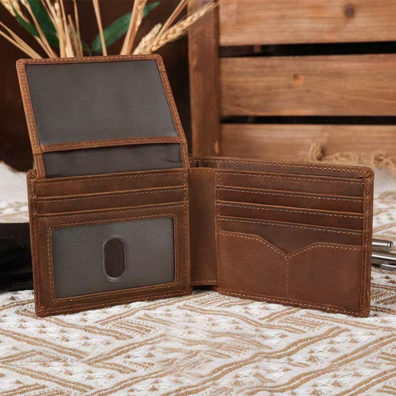 100% Genuine cowhide leather wallet