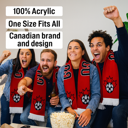 Go Canada Go knitted scarf (Canadian brand and design)