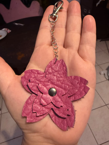 Upcycled Cowhide Leather Keychain – Handmade from Genuine Leather Scraps | Durable, Eco-Friendly, Rustic Accessory