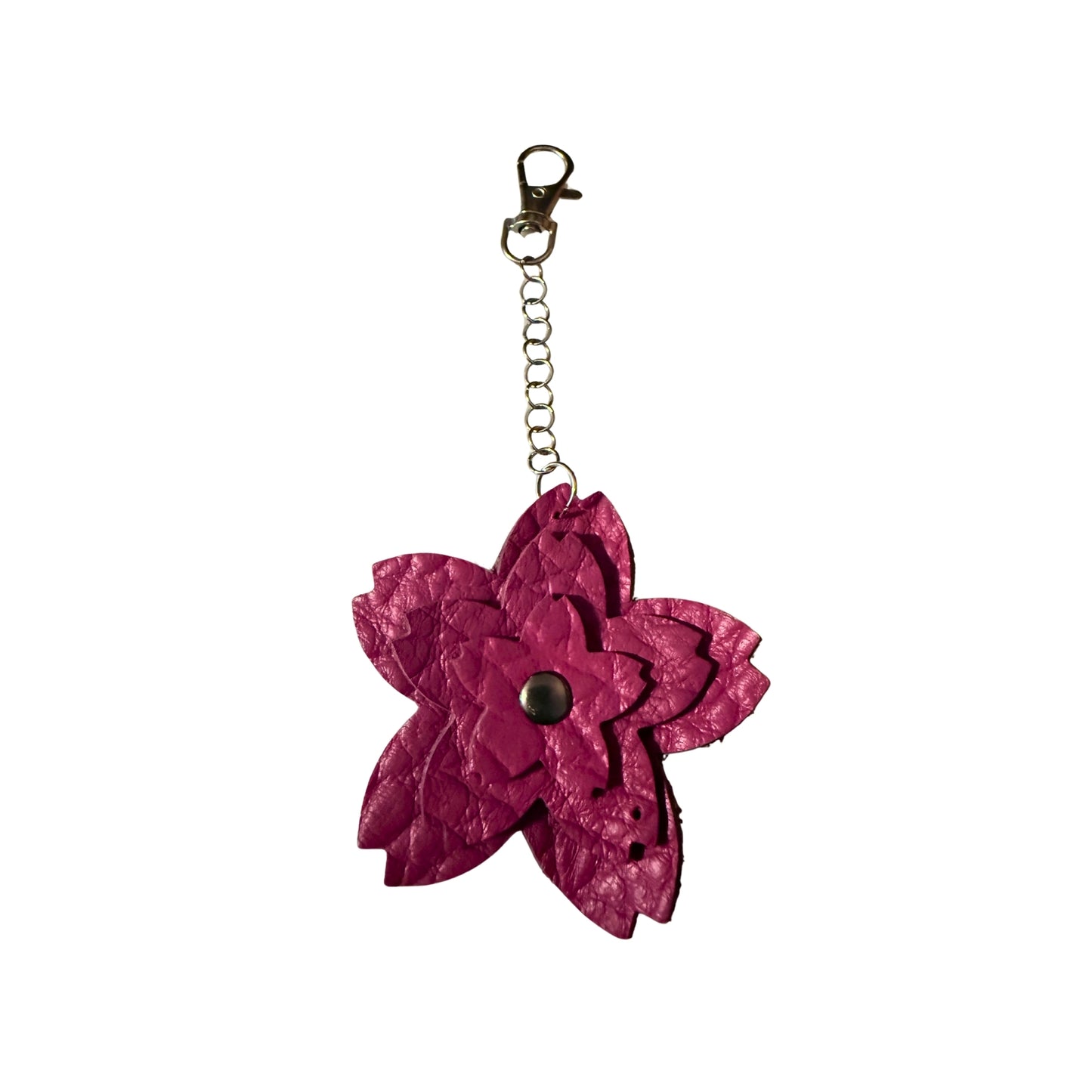 Upcycled Cowhide Leather Keychain – Handmade from Genuine Leather Scraps | Durable, Eco-Friendly, Rustic Accessory