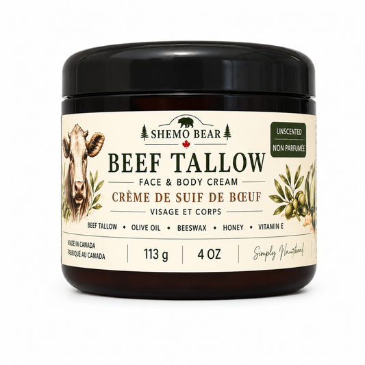 Shemo Bear Whipped Beef Tallow Cream – Deep Moisture for Dry & Sensitive Skin
