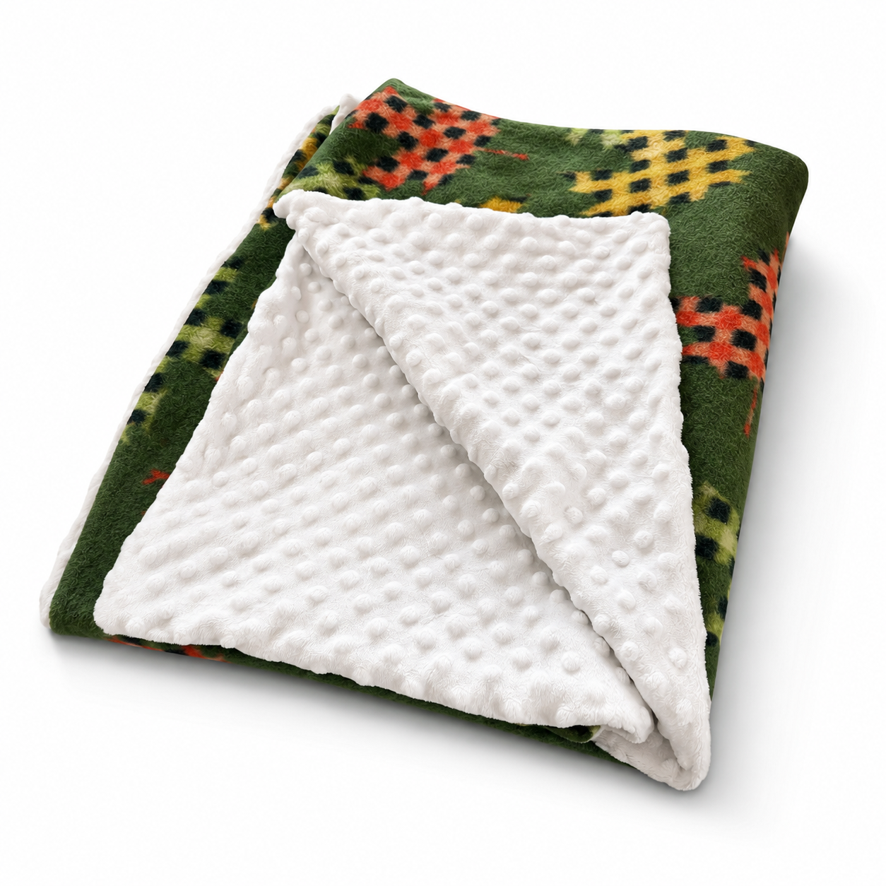 Autumn Leaves Baby Blanket | Handmade in Canada | 30” × 40” | Perfect Baby Shower Gift