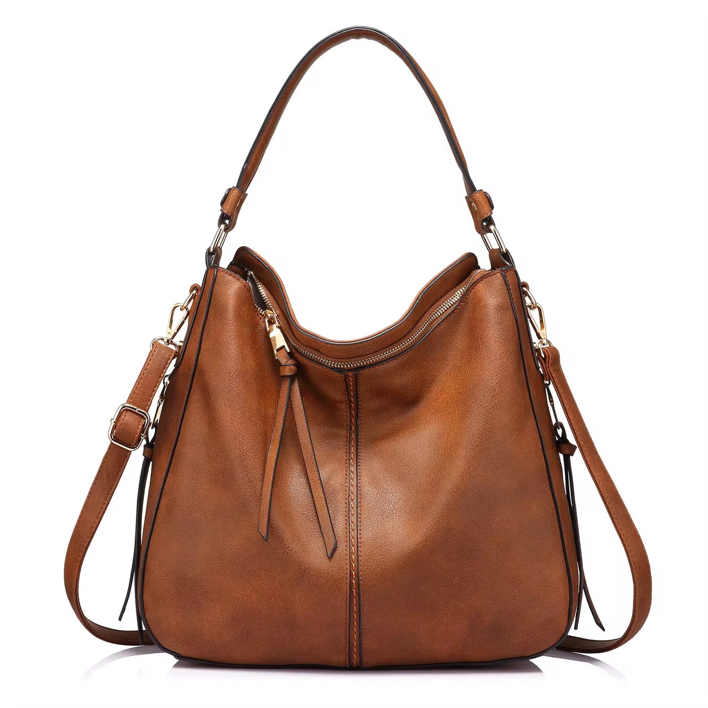 Women’s PU Leather Hobo Handbag – Classic, Spacious & Versatile