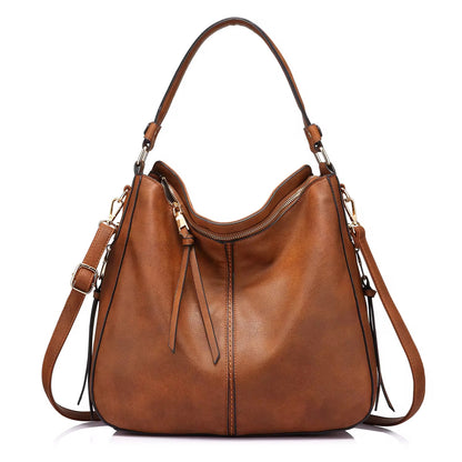 Women’s PU Leather Hobo Handbag – Classic, Spacious & Versatile