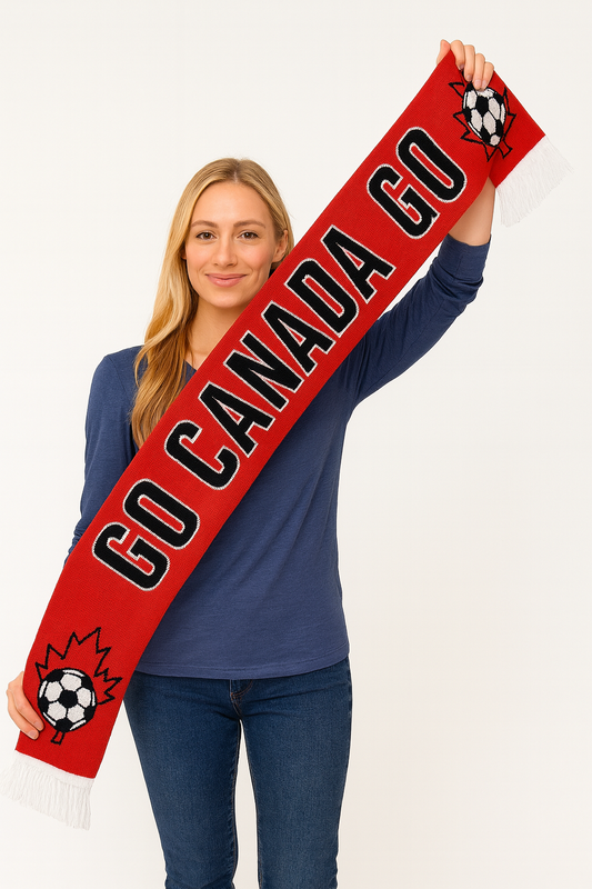 Go Canada Go knitted scarf (Canadian brand and design)
