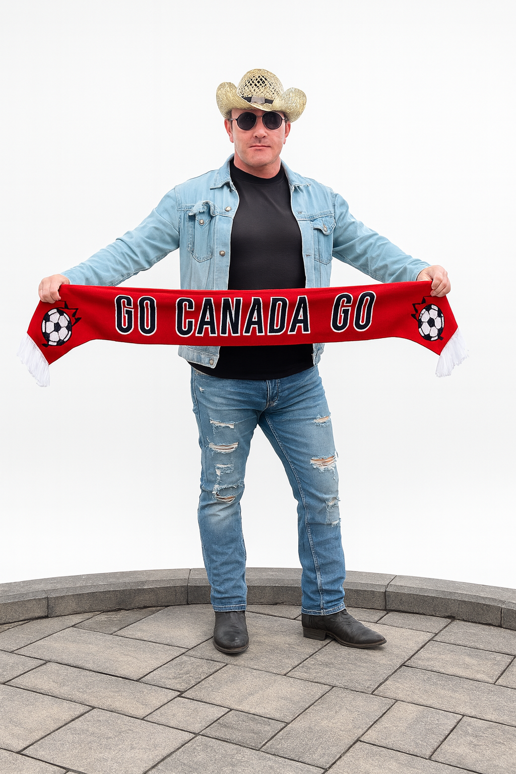 Go Canada Go knitted scarf (Canadian brand and design)