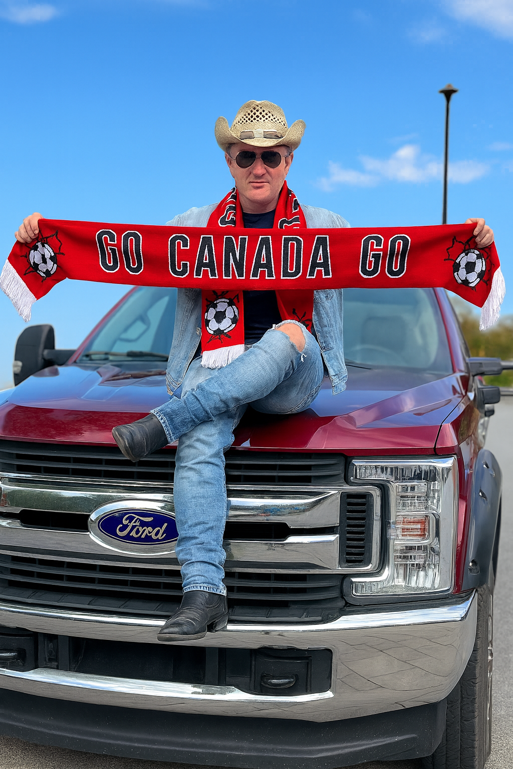 Go Canada Go knitted scarf (Canadian brand and design)