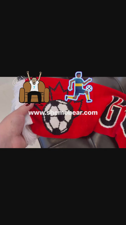 Go Canada Go knitted scarf (Canadian brand and design)
